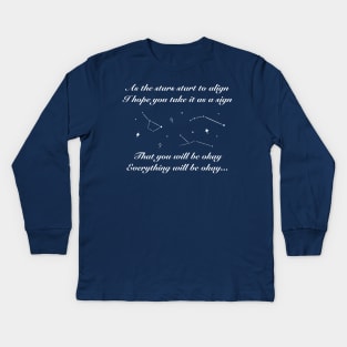 You Will Be Okay Song Helluva Boss Octavia and Stolas Astrology Positive Quote Kids Long Sleeve T-Shirt